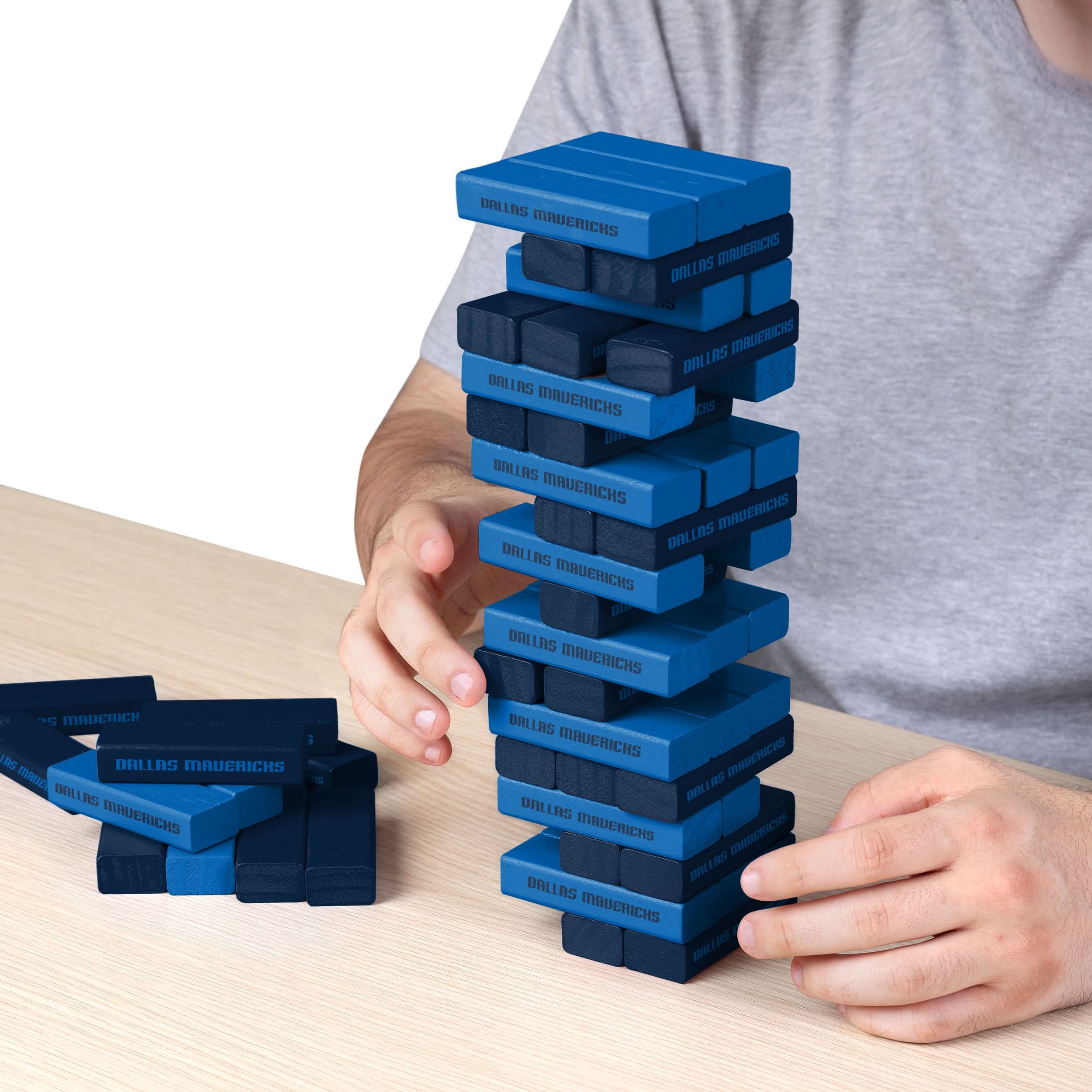 DALLAS MAVERICKS FOREVER COLLECTIBLES JENGA BLOCK GAME - Image 5