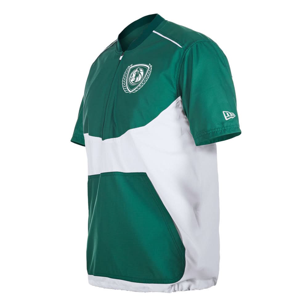 DALLAS MAVERICKS NEW ERA HORSEHEAD HALF ZIP TEE - Image 3