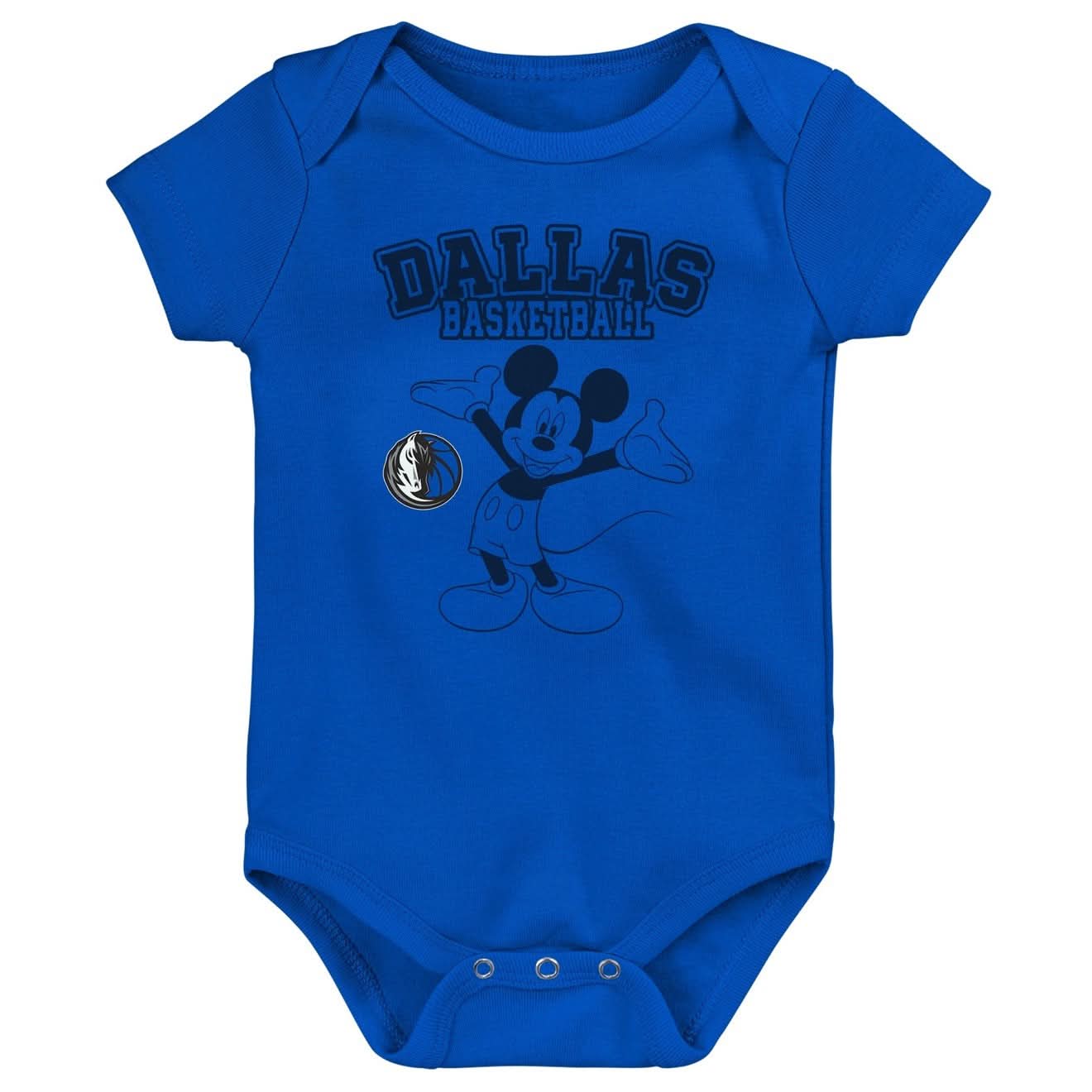 DALLAS MAVERICKS NIKE OUTERSTUFF INFANT 3-PIECE DISNEY THEMED ONESIES - Image 4